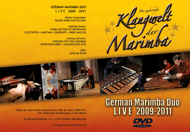 Inlaycard der DVD German Marimba Duo LIVE