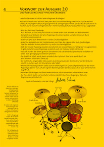Beispielseite aus der Schlagzeugschule, Band von Andreas Schwarz